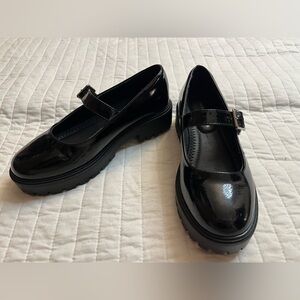 Sincerely Jules black patent chunky Mary Jane NWOB
